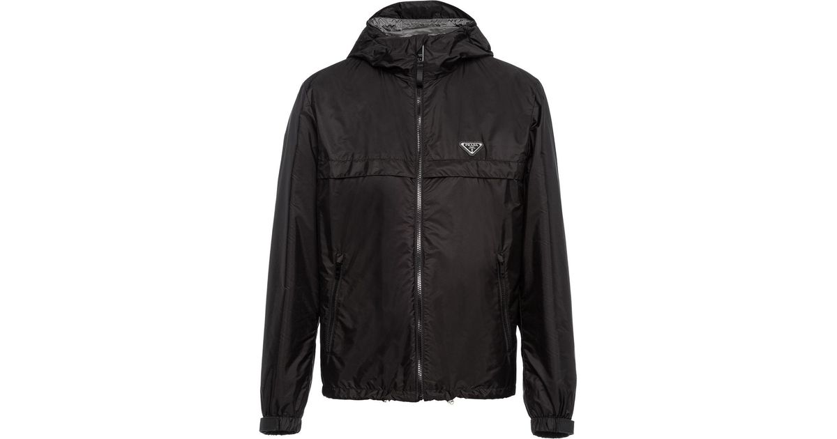Prada Synthetic Re-nylon Blouson Jacket in Black for Men | Lyst