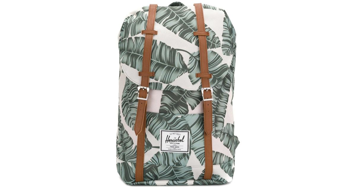 Herschel Supply Co. Tropical Print Backpack in Green for Men - Lyst