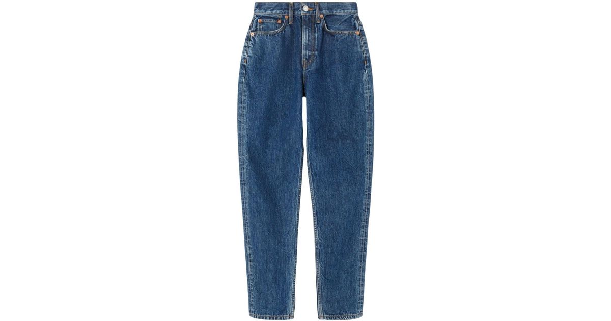 RE/DONE 70s high-waist tapered-leg Jeans - Farfetch