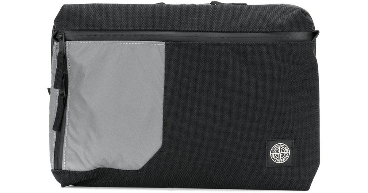 Stone Island Synthetic Laptop Pouch in Black for Men - Lyst