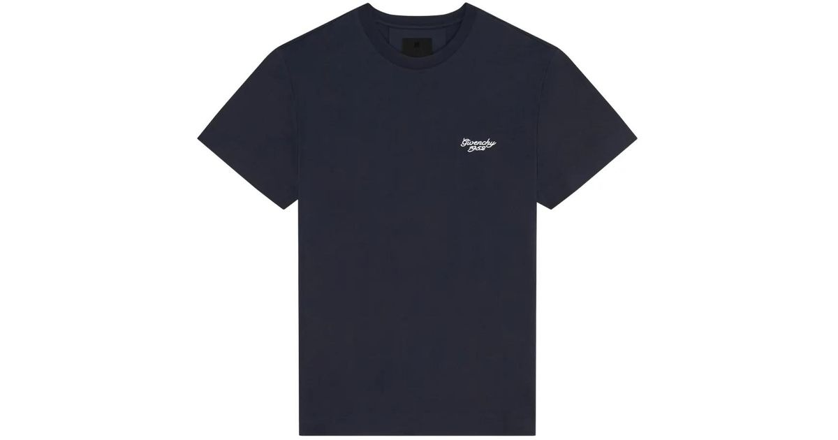Givenchy 1952 Logo T-Shirt in Blue for Men | Lyst UK
