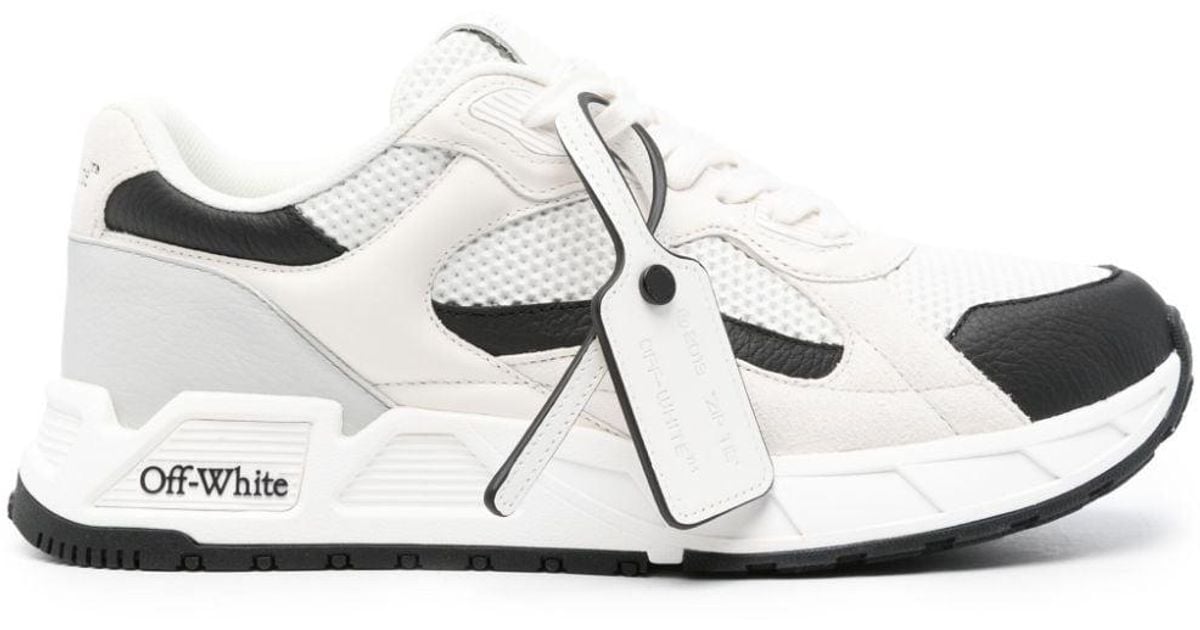 Off-White c/o Virgil Abloh Kick Off Sneakers mit Kabelbinder-Schild in Weiß  für Herren