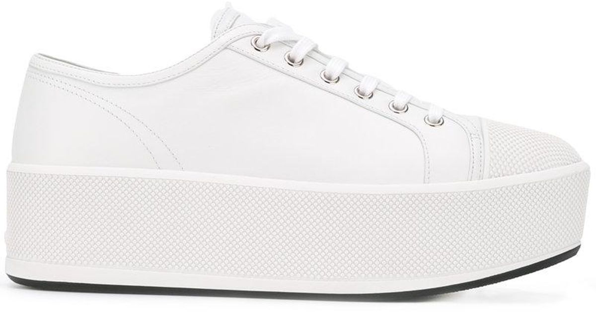prada platform trainers