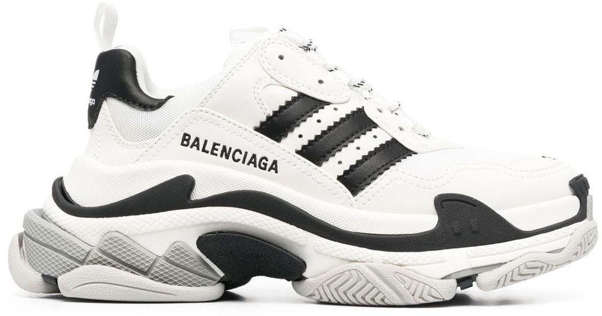 Balenciaga X Adidas Triple S Sneakers in White | Lyst UK