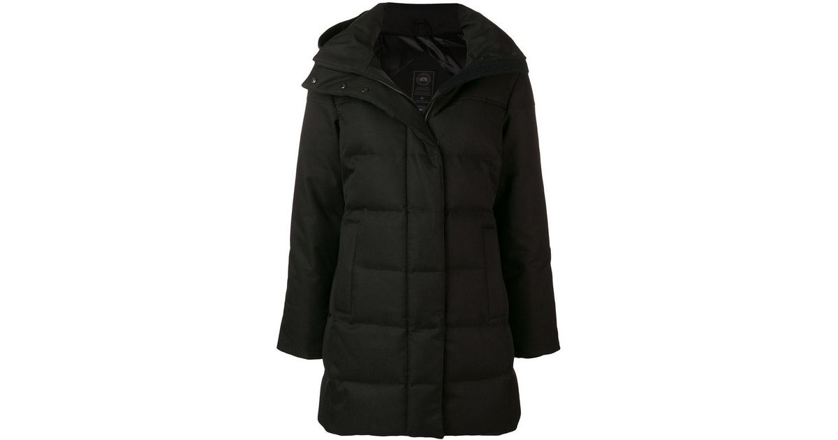 Canada Goose Goose Annecy Parka Coat in Black - Lyst
