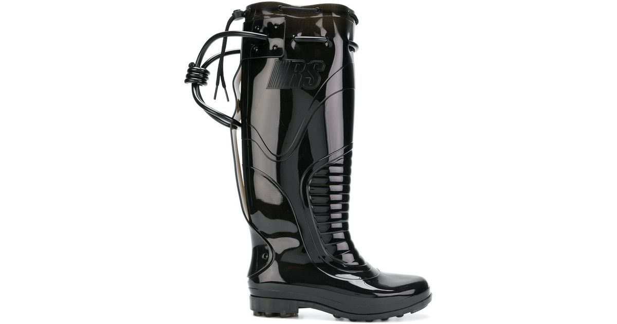 Raf Simons Future Wellington Boots in Black for Men | Lyst