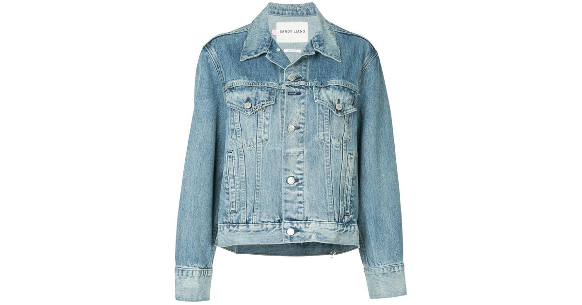 sandy liang denim jacket