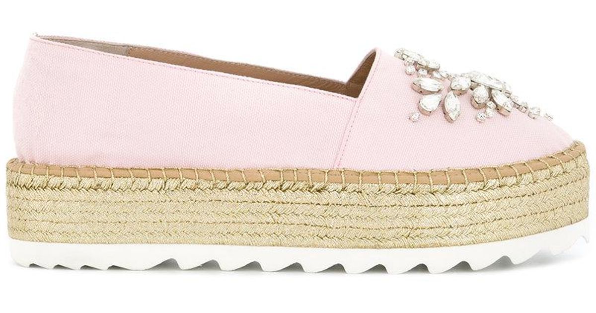 pink platform espadrilles