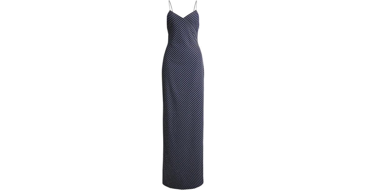 Caitlin Robe Ralph Lauren Caitlin Sequined Striped Maxi Dress in Blue | Lyst