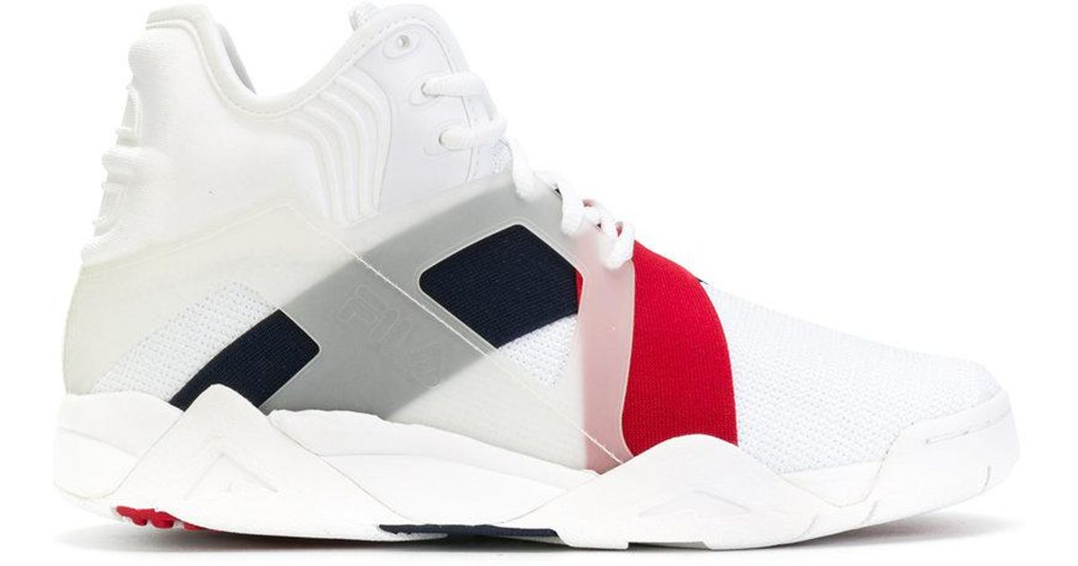 Fila White The Cage 17 Logo Sneakers for men Fila White The Cage 17 Logo Sneakers for men