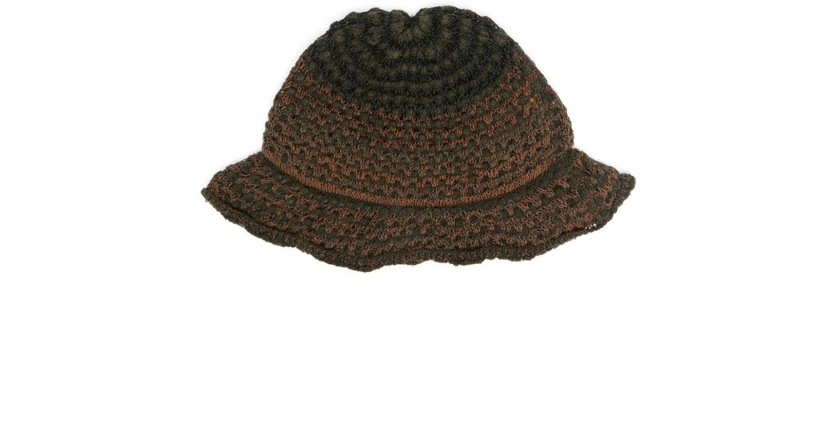 Isa Boulder Perforateddetailing Bucket Hat in Green Lyst