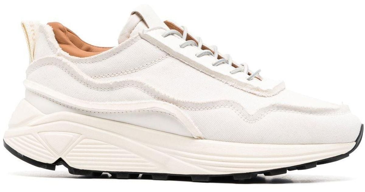 Buttero Piping-detail Low-top Sneakers in White for Men | Lyst
