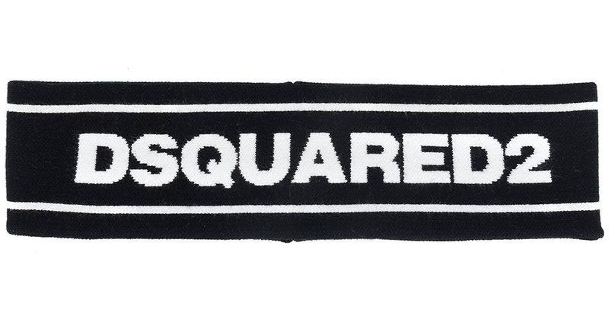DSquared² Synthetic Branded Headband in 