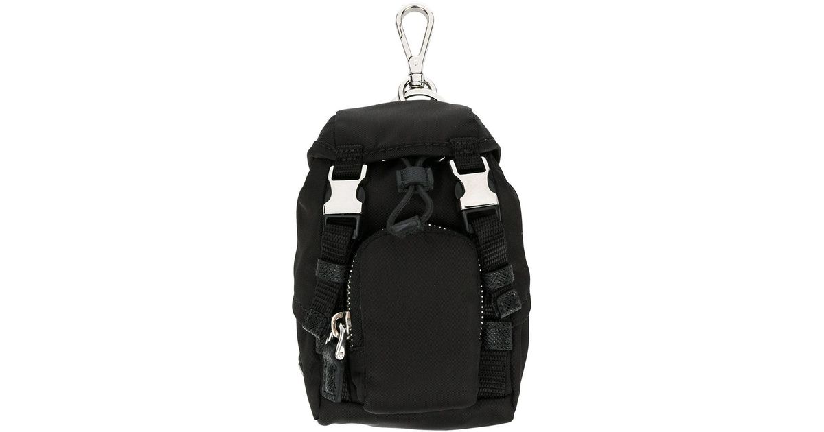 prada black mini backpack
