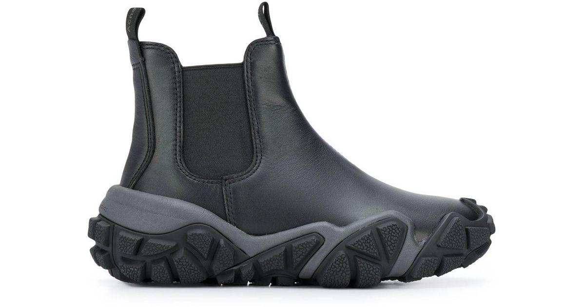 acne black boots