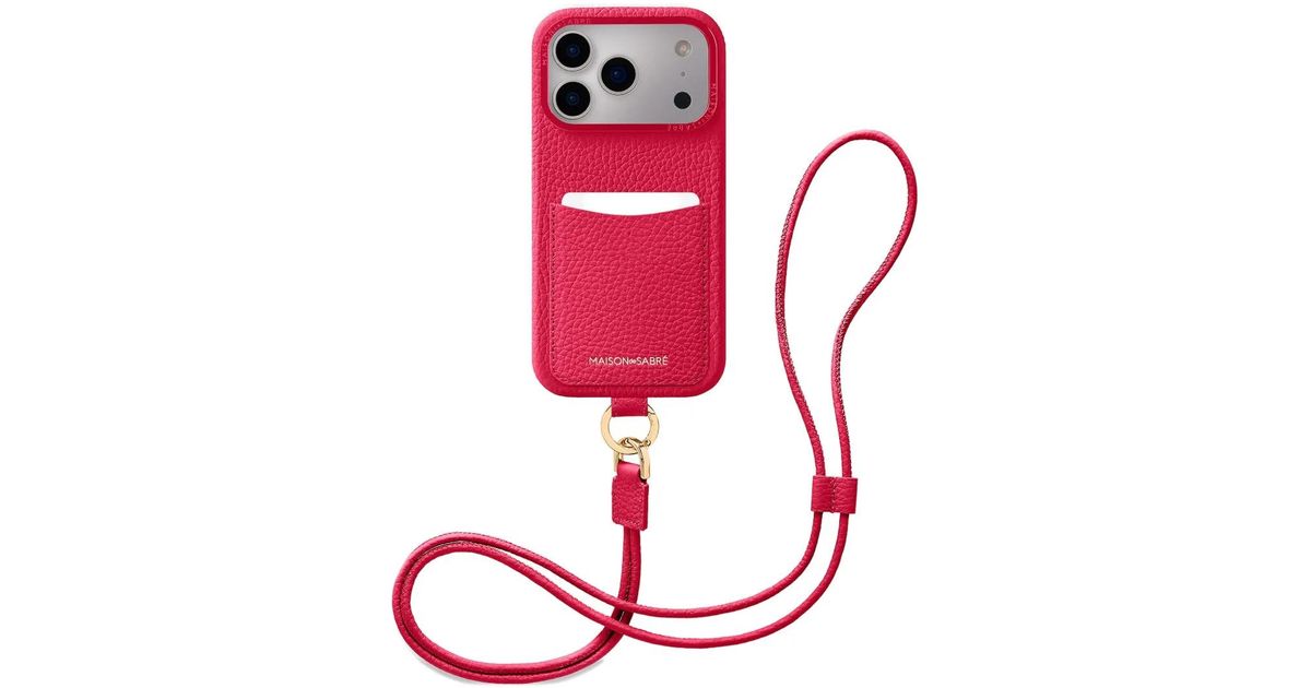 Maison De Sabre Sling Iphone 17 Pro Max Case in Red | Lyst