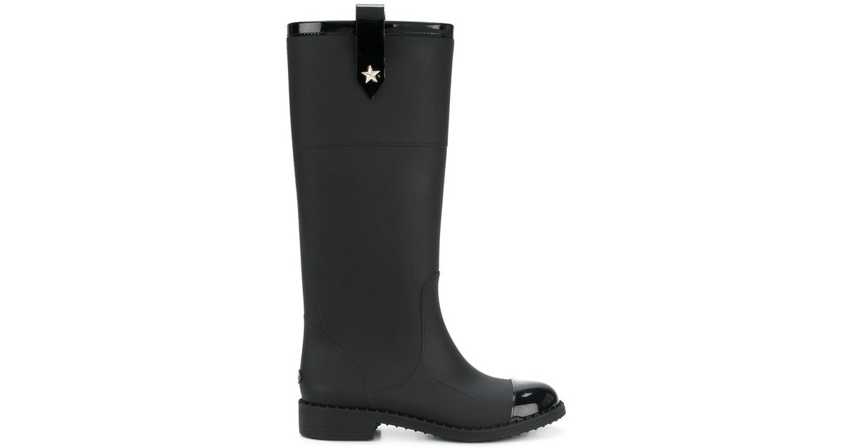 Jimmy Choo Rain Boots in Black | Lyst