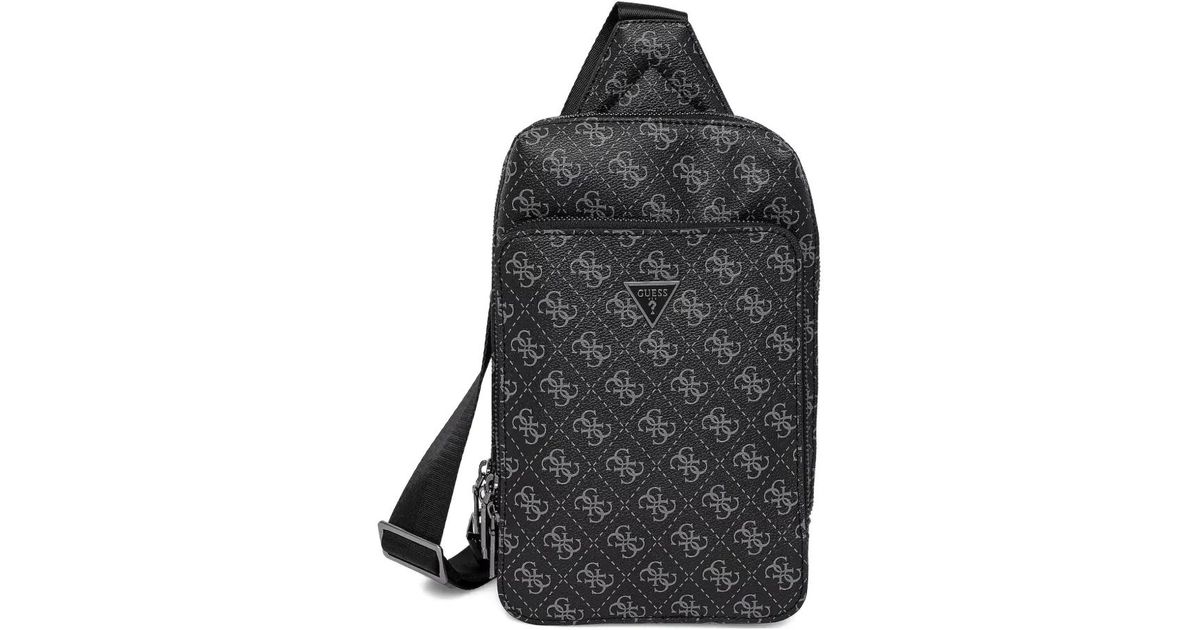 Guess Milano Monogram Backpack in Black for Men | Lyst