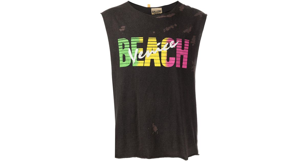 GALLERY DEPT. Muscle Beach Tank Top in Black for Men | Lyst