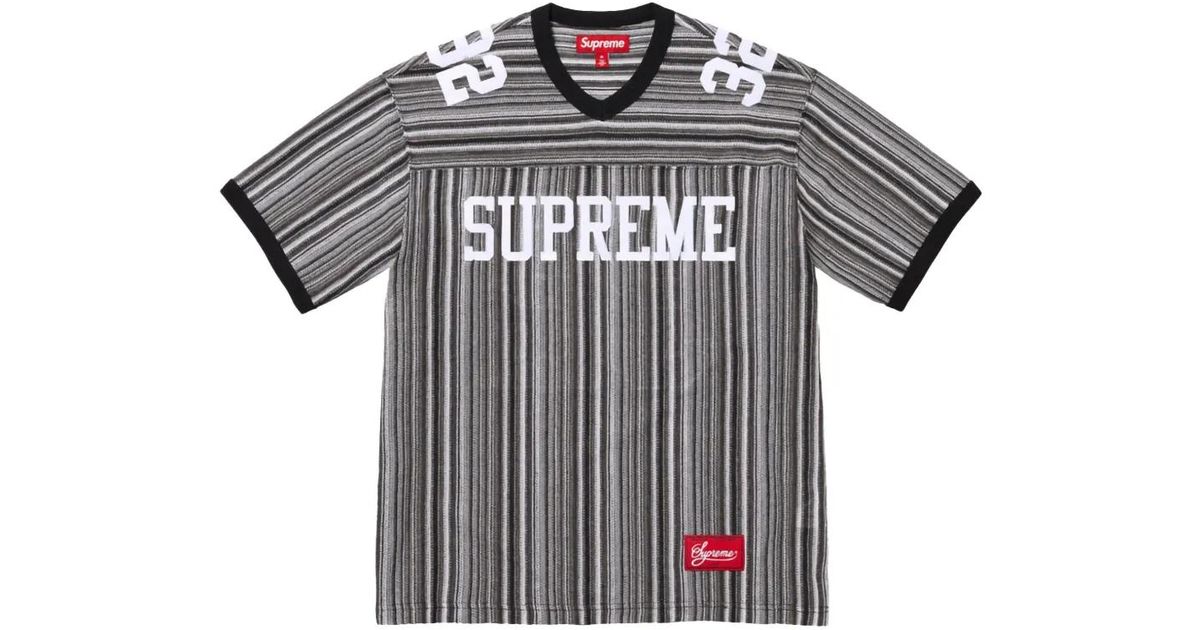 Supreme Open Knit Football T-Shirt in Gray for Men | Lyst