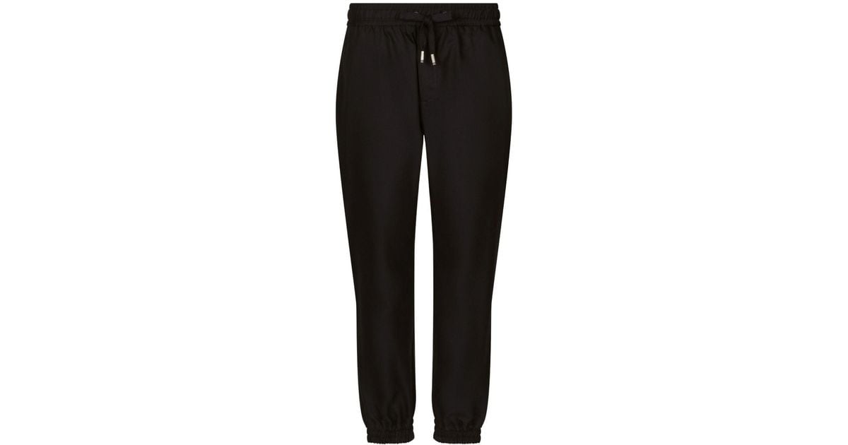 Dolce & Gabbana Drawstring-waistband Track Pants in Black for Men | Lyst