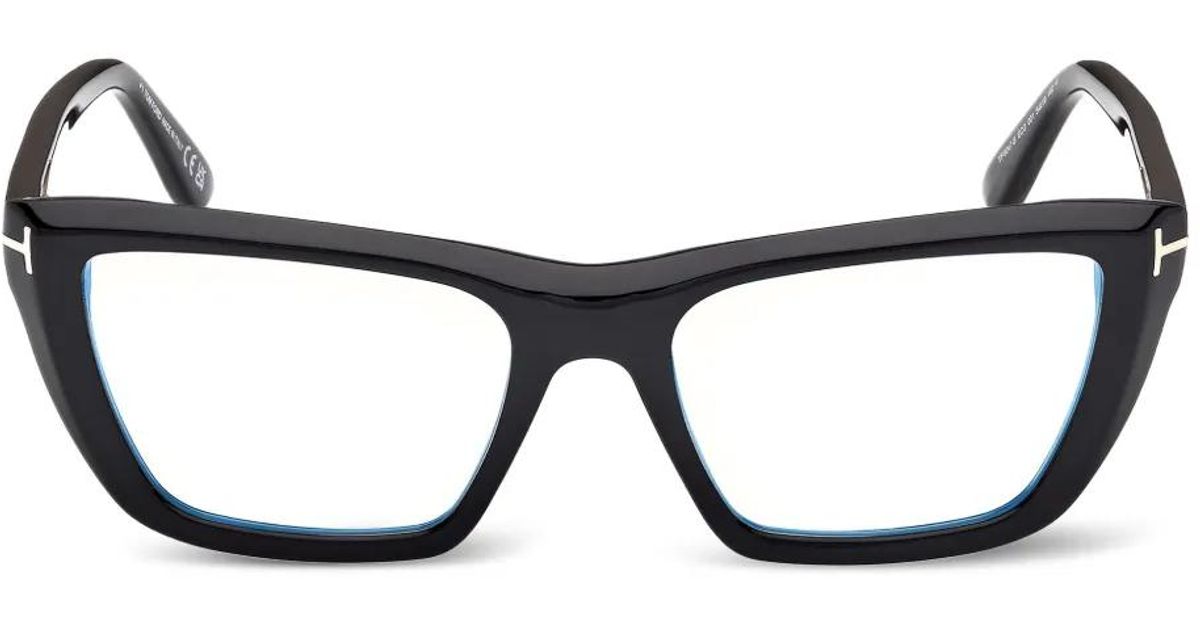 Tom Ford Angular-Frame Eyeglasses in Brown | Lyst