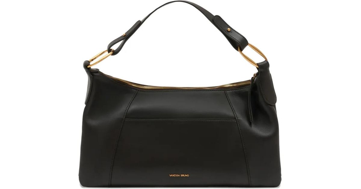 Vanessa Bruno Removable Strap Shoulder Bag In Black Lyst vanessa-bruno-removable-strap-shoulder-bag-in-black-lyst