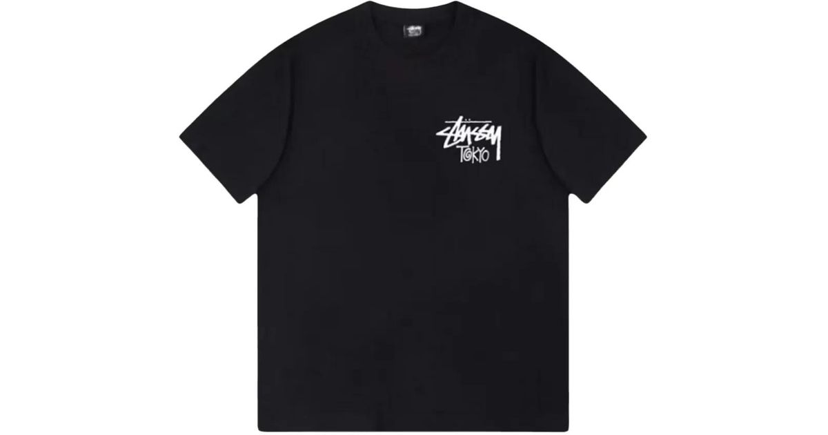 Stussy Stadium Tokyo Stock T-Shirt in Black for Men | Lyst