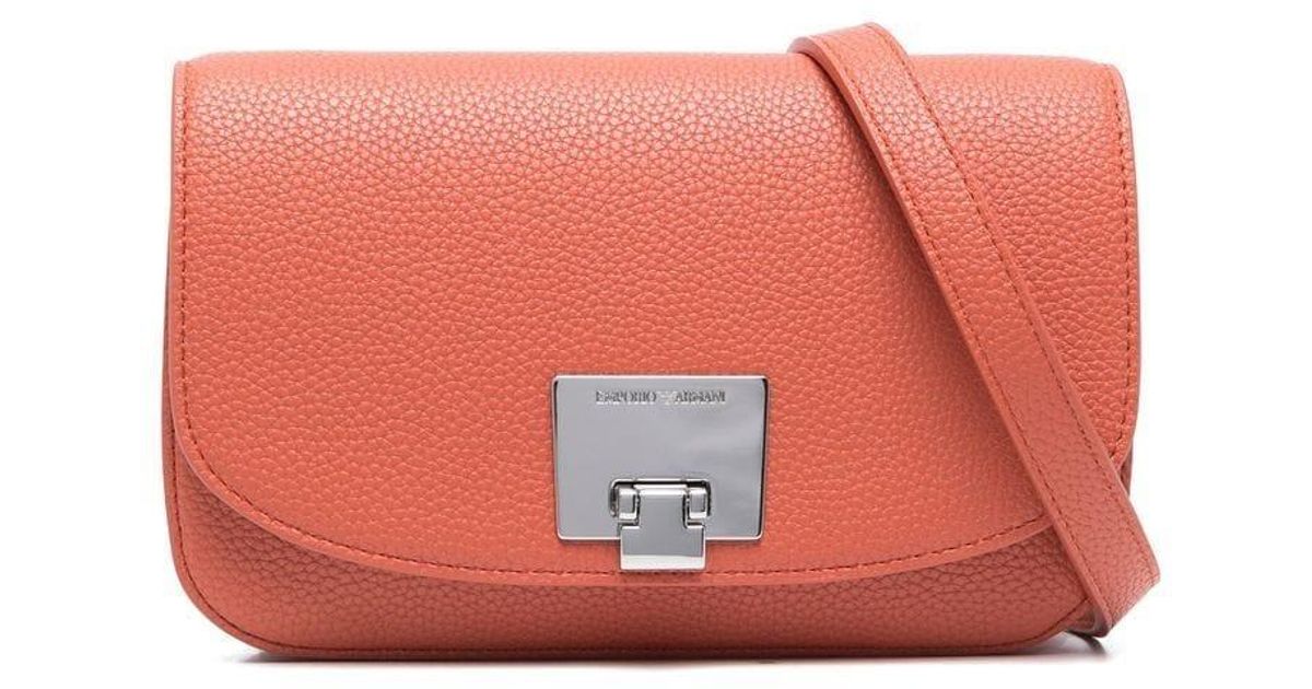 Emporio Armani Fauxleather Cross Body Bag in Pink Lyst
