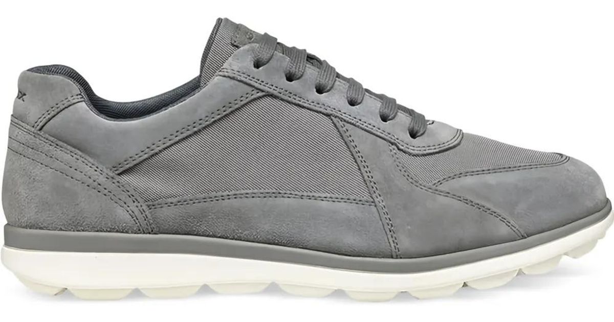 Geox Spherica Mesh-Panel Sneakers in Gray for Men | Lyst