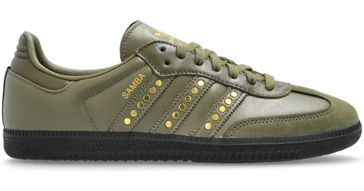 adidas gazelle silver green womens adidas Femme Samba OG Orbit Vert / Blanc Crme