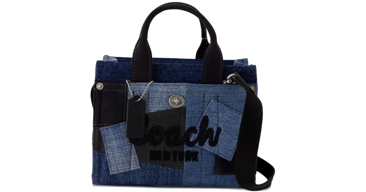 COACH Patchwork Cargo 20 Tote Bag in Blue | Lyst