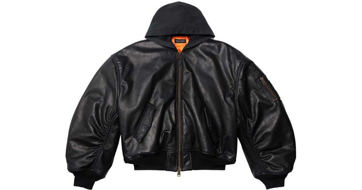 balenciaga-black-Hooded-