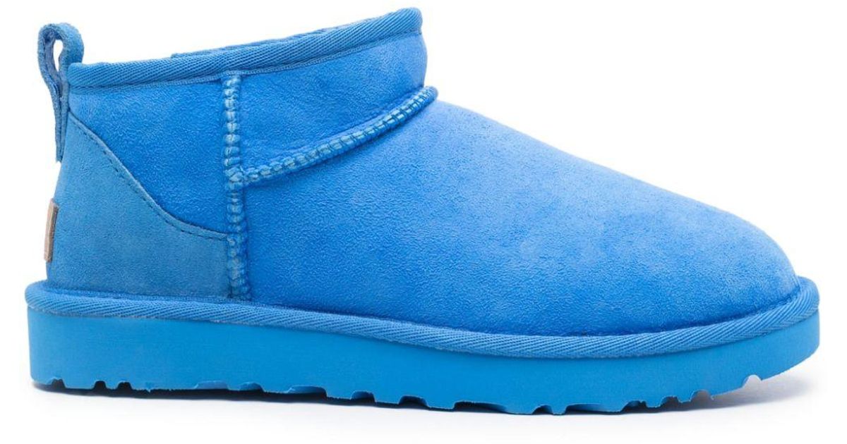 UGG Classic Ultra Mini Boots in Blue | Lyst