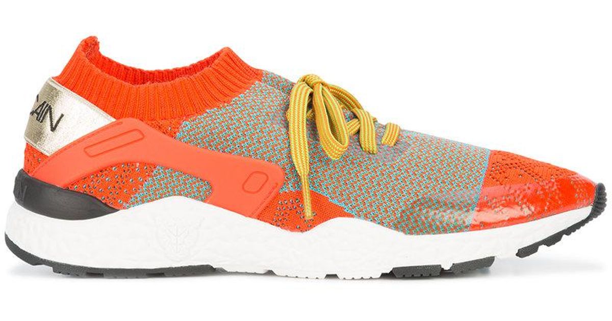 Baskets basses en tricot Marc Cain en coloris Orange - Lyst