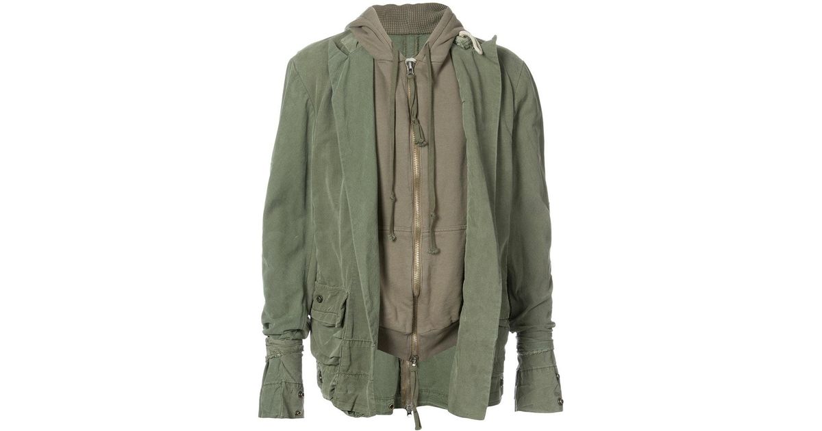 greg lauren x moncler blue army tent coat