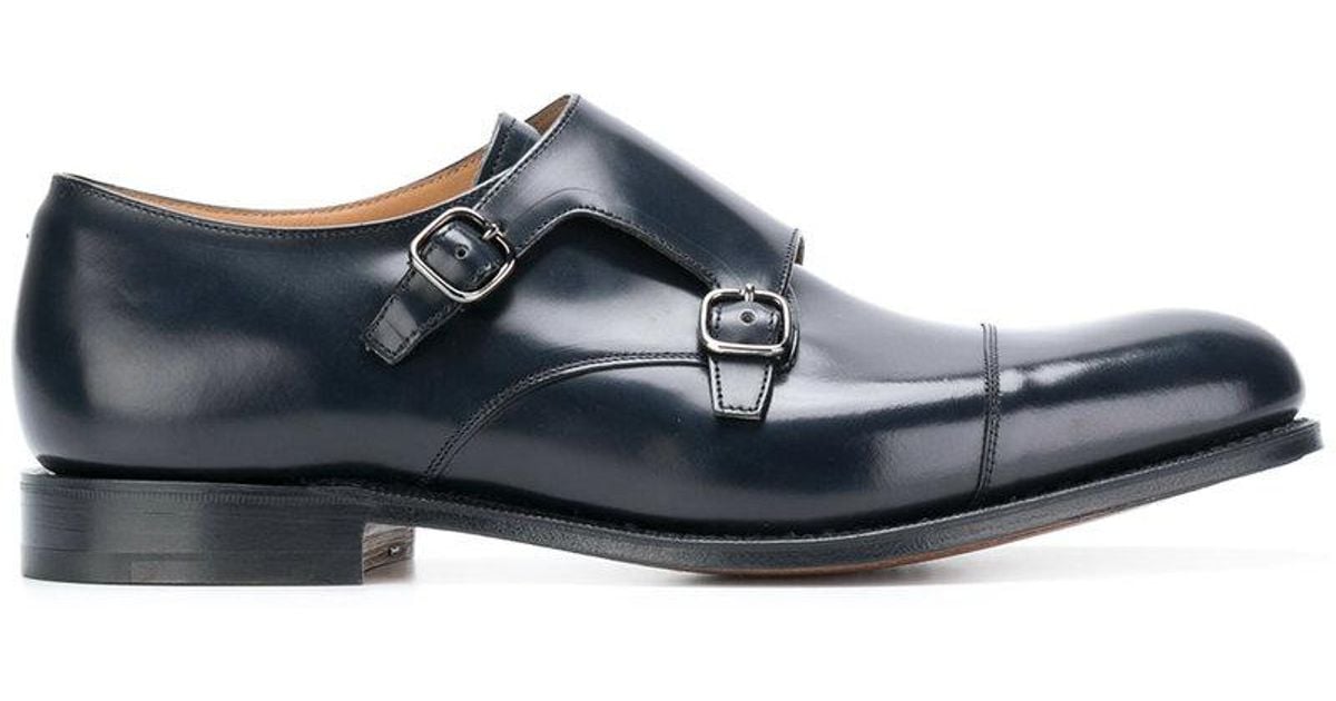 Church�s Leather Detroit Monk Shoes in Blue for Men Lyst