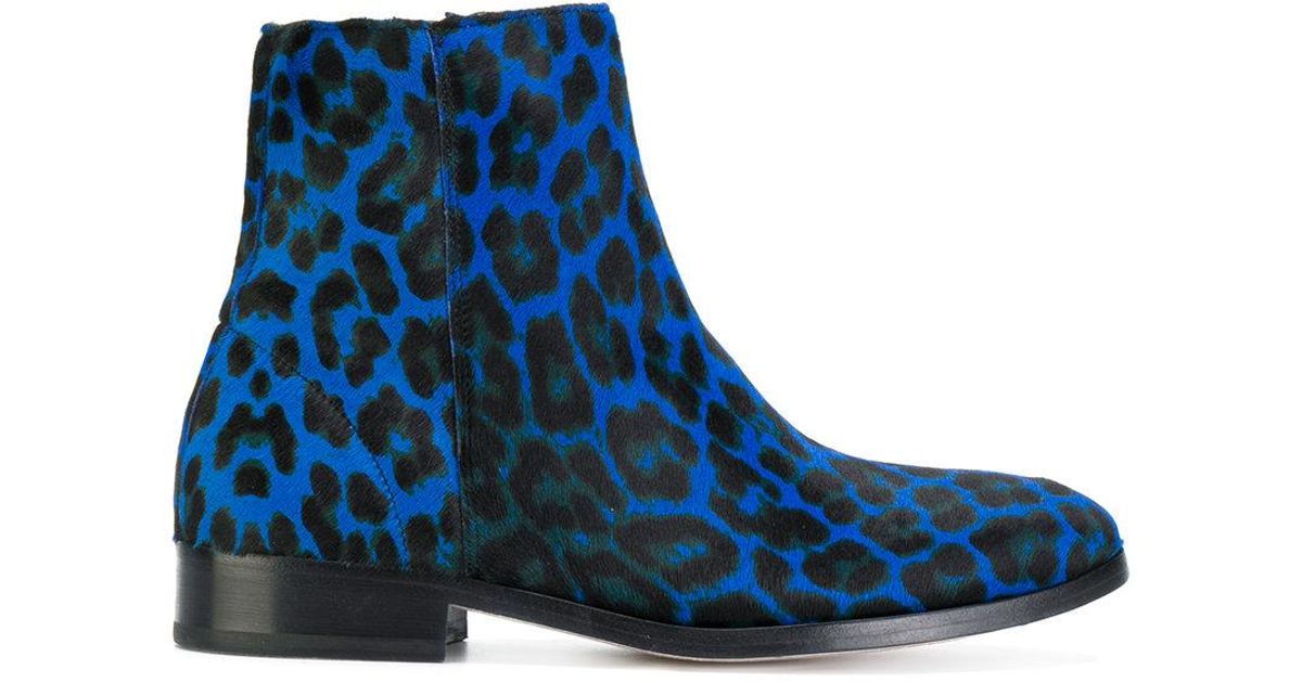 PS by Paul Smith Leather Leopard Print 