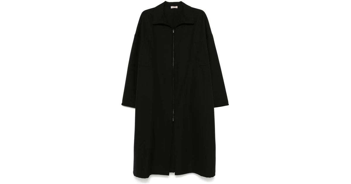 Fear of God Black wool trench coat with high collar | TheDoubleF