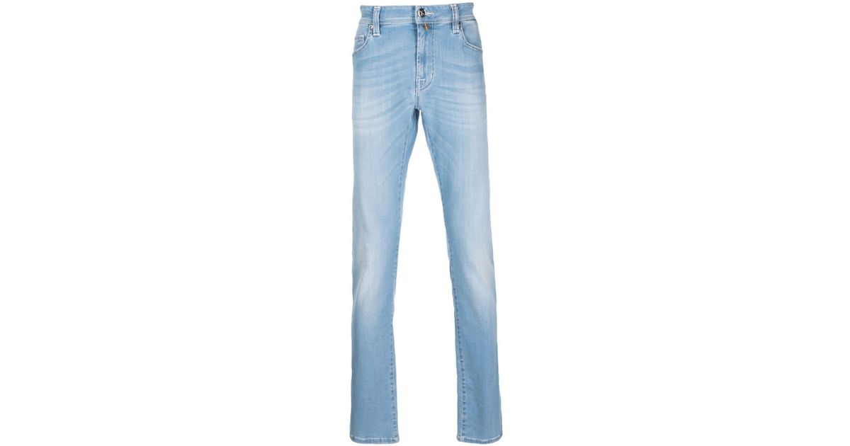 Sartoria Tramarossa Low-rise Slim-fit Jeans in Blue for Men | Lyst