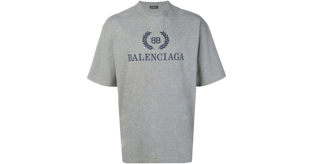 Balenciaga Cotton Bb Logo T-shirt in 
