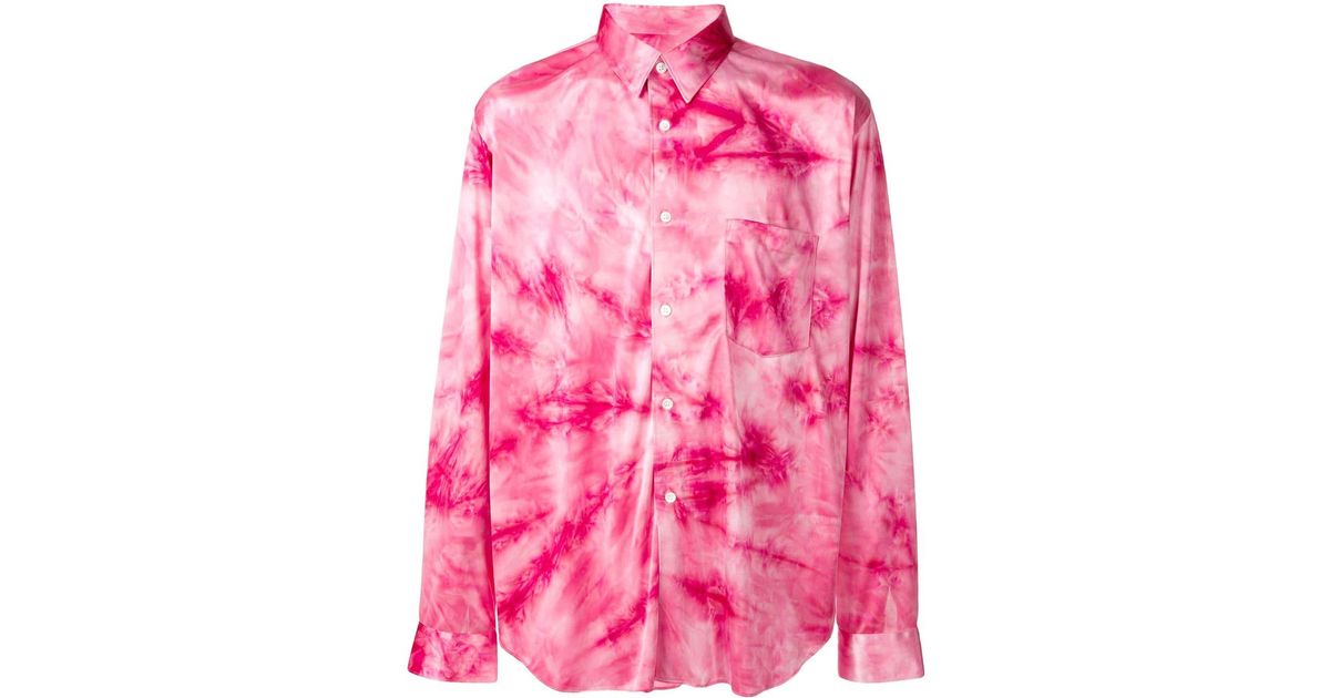 Comme des garcons clearance pink tie dye shirt