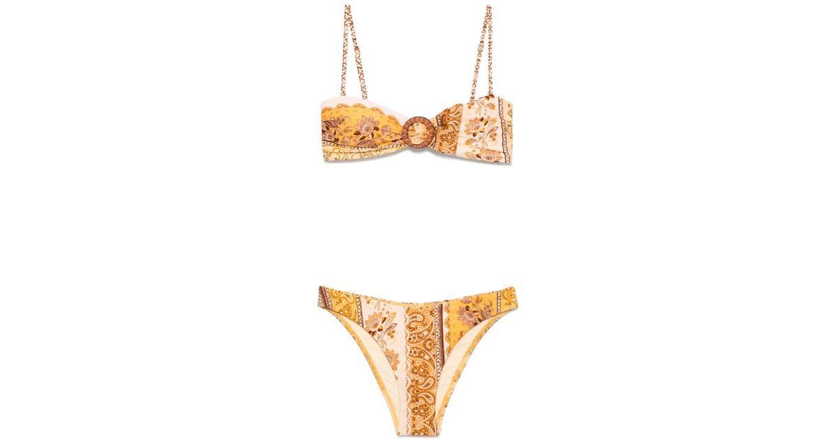 【Zimmermann】LUCKY BAMBOO RING BIKINI ビキニ Zimmermann Lucky Bamboo Ring Bikini in White | Lyst