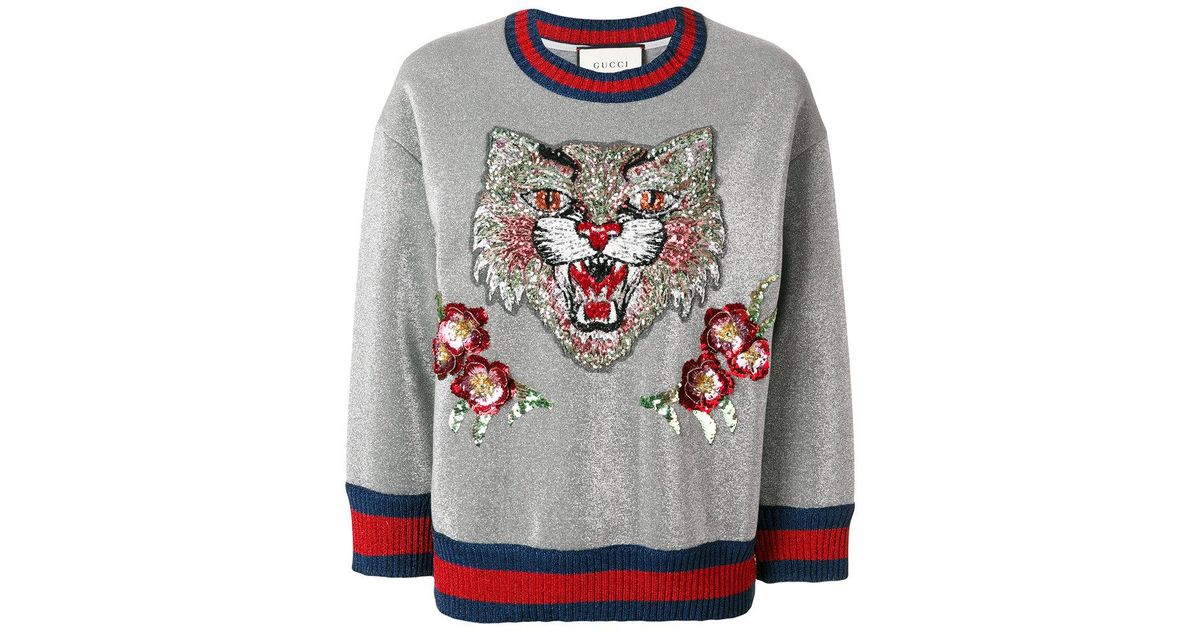 gucci angry cat sweatshirt