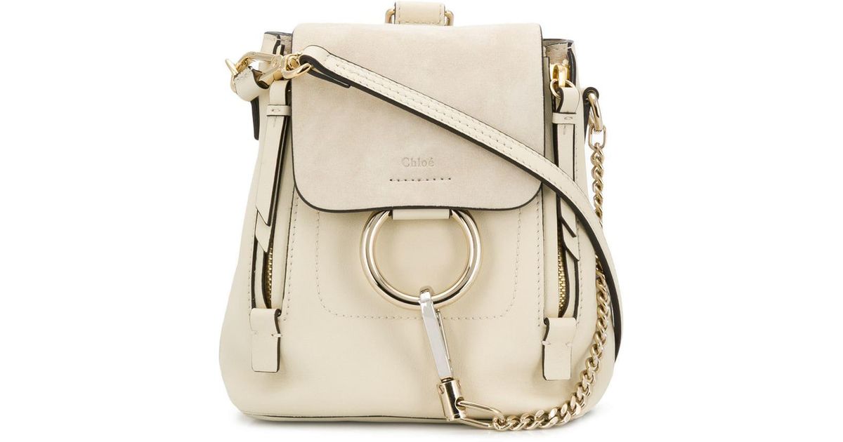 chloe white backpack