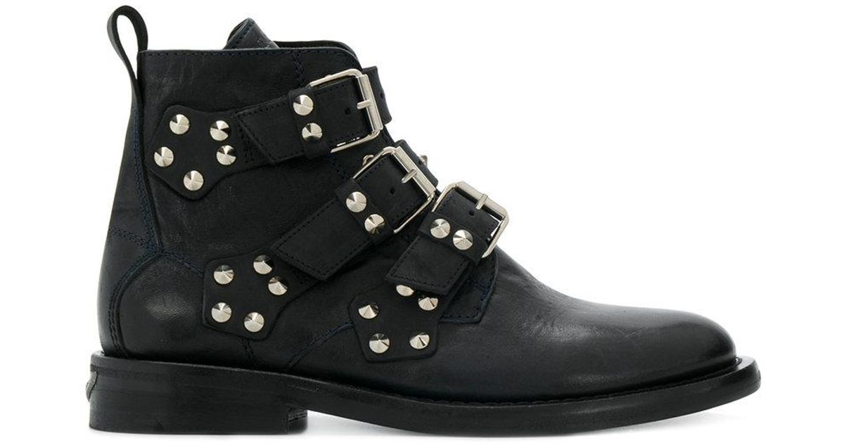 zadig and voltaire black boots