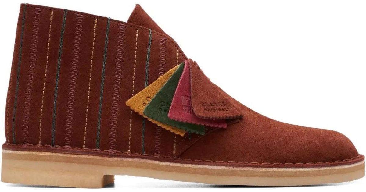 clarks Mens Desert Boot Rust Brown Suede MENS Desert Boot Sand Suede Desert Boots | Clarks US main image 2