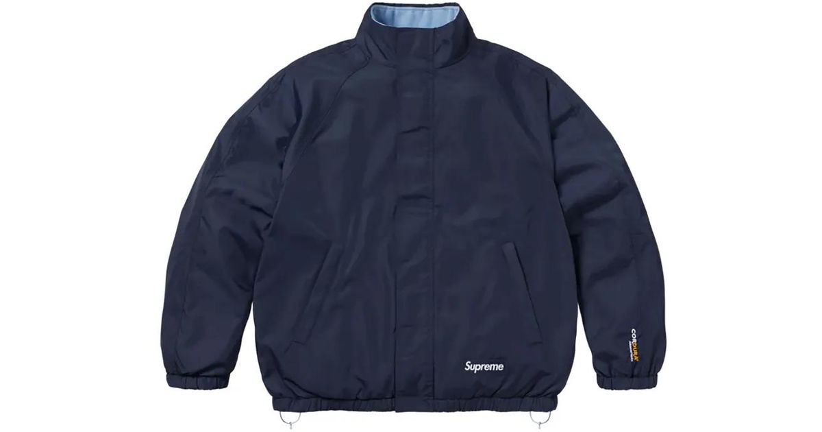 Supreme Polartec Reversible Track Jacket in Blue for Men | Lyst UK