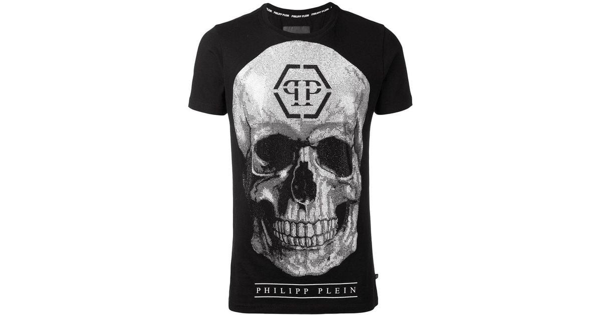 Beste Philipp Plein Cotton Glitter Skull T-shirt in Black for Men - Lyst IE-53