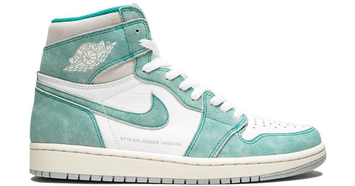 Nike Rubber Air 1 Retro High Og Sneakers in Green - Lyst